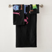 かわいい歯ブラシ歯磨き歯磨き用フロス漫画 バスタオルセット (インサイチュ)