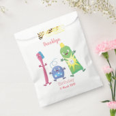 かわいい歯ブラシ歯磨き歯磨き用フロス漫画 フェイバーバッグ (封をした状態)