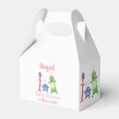 かわいい歯ブラシ歯磨き歯磨き用フロス漫画 フェイバーボックス (正面サイド)