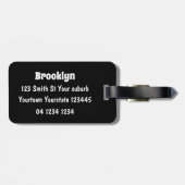 かわいい歯ブラシ歯磨き歯磨き用フロス漫画 ラゲッジタグ (裏面横)