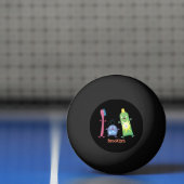 かわいい歯ブラシ歯磨き歯磨き用フロス漫画 卓球ボール (ネット)