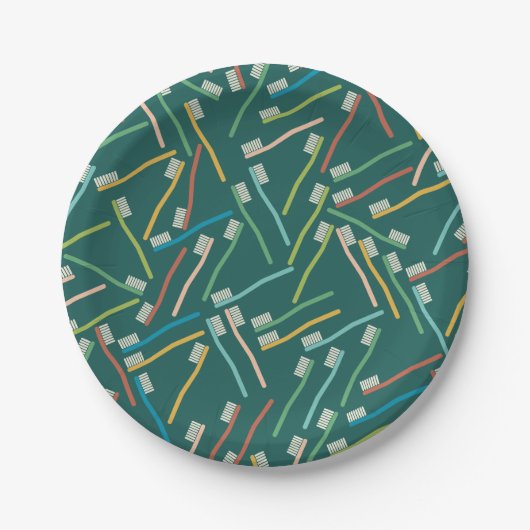 かわいい歯医者の紙プレート ペーパープレート (正面)