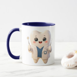 かわいい歯医者歯キャラコーヒーマグ マグカップ