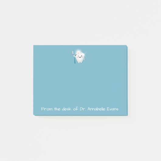 かわいい歯科医がパーソナライズ ポストイット (正面)