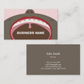 かわいい歯科医の子供のデンタルケア 名刺 (正面/裏面)