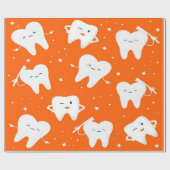 かわいい歯 ラッピングペーパー (フラット)