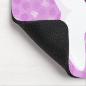 かわいい歯-紫色のカスタマイズ可能なマウスパッド マウスパッド (コーナー)