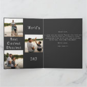 かわいい死神3フォトコラージュ父の日カード カード (内部)