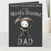かわいい死神3フォトコラージュ父の日カード カード (正面)