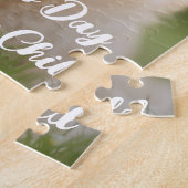 かわいい母お気に入りの日ペットドッグ写真 ジグソーパズル (側面)