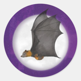 かわいい母とベビーこうもりラウンドシール ラウンドシール