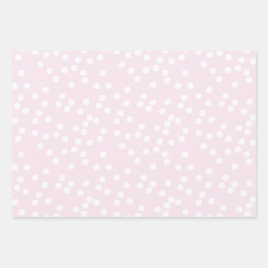 かわいい母とベビーガールバニー |ピンク ラッピングペーパーシート (正面3)