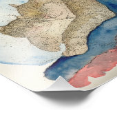 かわいい母とベビーキッテンアートプリント フォトプリント            (角)