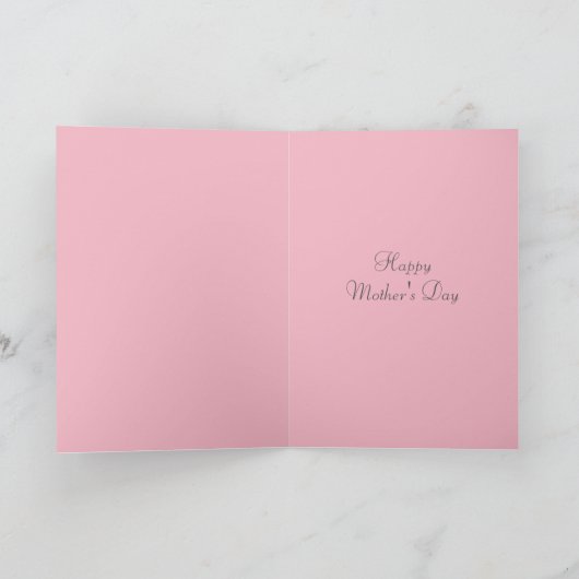 かわいい母とベビーキツネ引用文母の日 カード (内部)