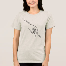 かわいい母と娘の愛 トライブレンドＴシャツ