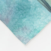 かわいい母と娘マーメイドファンタジーアート フリースブランケット (角)