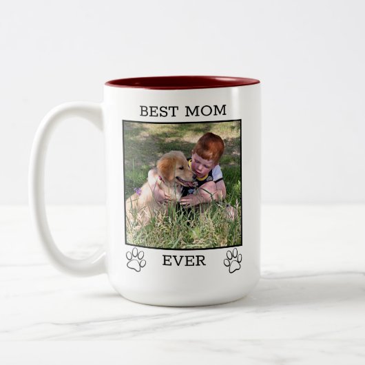 かわいい母と父のペットの親|過去記事 ツートーンマグカップ (左)