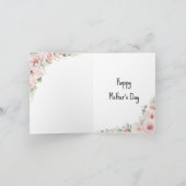 かわいい母の日のおばあちゃんカスタムに サンキューカード (内部)