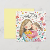 かわいい母の日のカード シーズンカード (正面/裏面)