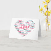 かわいい母の日のグリーティングカード;ママ;お母さん;ママ; カード (黄色い花)