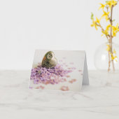 かわいい母の日のハート カード (黄色い花)