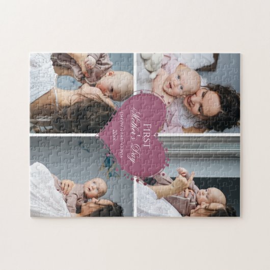 かわいい母の日のプレゼント|過去記事 |フォトコラージュ ジグソーパズル (横)