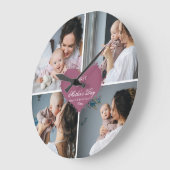 かわいい母の日のプレゼント|過去記事 |フォトコラージュ ラージ壁時計 (傾斜)