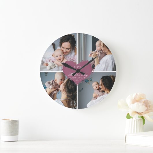 かわいい母の日のプレゼント|過去記事 |フォトコラージュ ラージ壁時計 (ホーム)