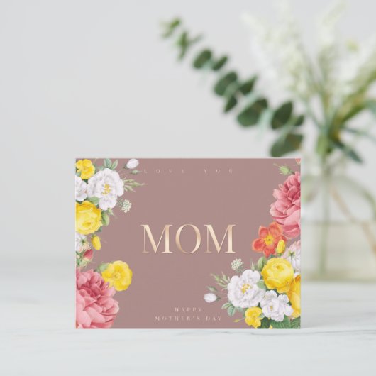 かわいい母の日のポストカード ポストカード (スタンド正面)