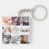 かわいい母の日のママ|フォトコラージュ キーホルダー (裏面)