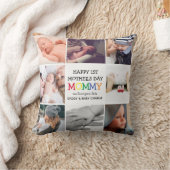 かわいい母の日のママ |写真のコラージュ クッション (ブランケット)