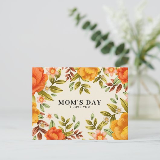 かわいい母の日はがき ポストカード (スタンド正面)