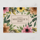 かわいい母の日はがき ポストカード (正面)
