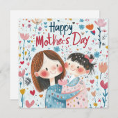 かわいい母の日カード シーズンカード (正面/裏面)