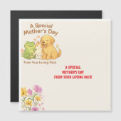 かわいい母の日カード - パックから (正面/裏面)