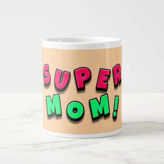 かわいい母の日ギフト ジャンボコーヒーマグカップ (正面)