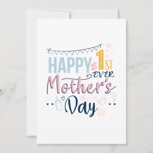 かわいい母の日パーソナライズされた シーズンカード (正面)