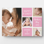 かわいい母の日ピンク4フォトコラージュ フォトプラーク (正面)