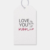 かわいい母の日ミニマル主義者 ギフトタグ (裏面)