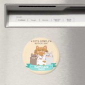 かわいい母の日猫 マグネット (インサイチュ (食洗機))