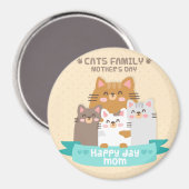 かわいい母の日猫 マグネット (正面/裏面)
