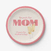 かわいい母の日 ペーパープレート (正面)