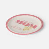 かわいい母の日 ペーパープレート (アングル)