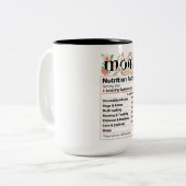 かわいい母の栄養事実 ツートーンマグカップ (正面左)