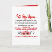 かわいい母の詩を追加気持ち母の日 カード (正面)