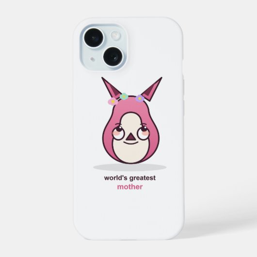 かわいい母の誕生日プレゼント iPhone 15ケース (裏面)