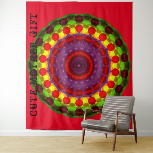 かわいい母ギフト_IMG_バラ_GREEN_RMDESIGNFLO55_ タペストリー (インサイチュ)