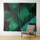 かわいい母ギフト_IMG_BLACK_GREEN_RMDESIGNFLO55_ タペストリー (インサイチュ(横))