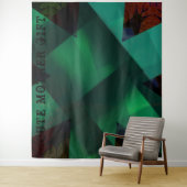 かわいい母ギフト_IMG_BLACK_GREEN_RMDESIGNFLO55_ タペストリー (インサイチュ)