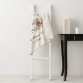 かわいい母ベビーリス名誕生日 シェルパブランケット (インサイチュ)